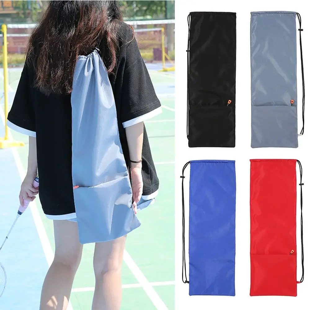 

Badminton Accessories Waterproof Badminton Rackets Bag Thickened Soft Protective Sleeve Portable Durable Drawstring Pocket
