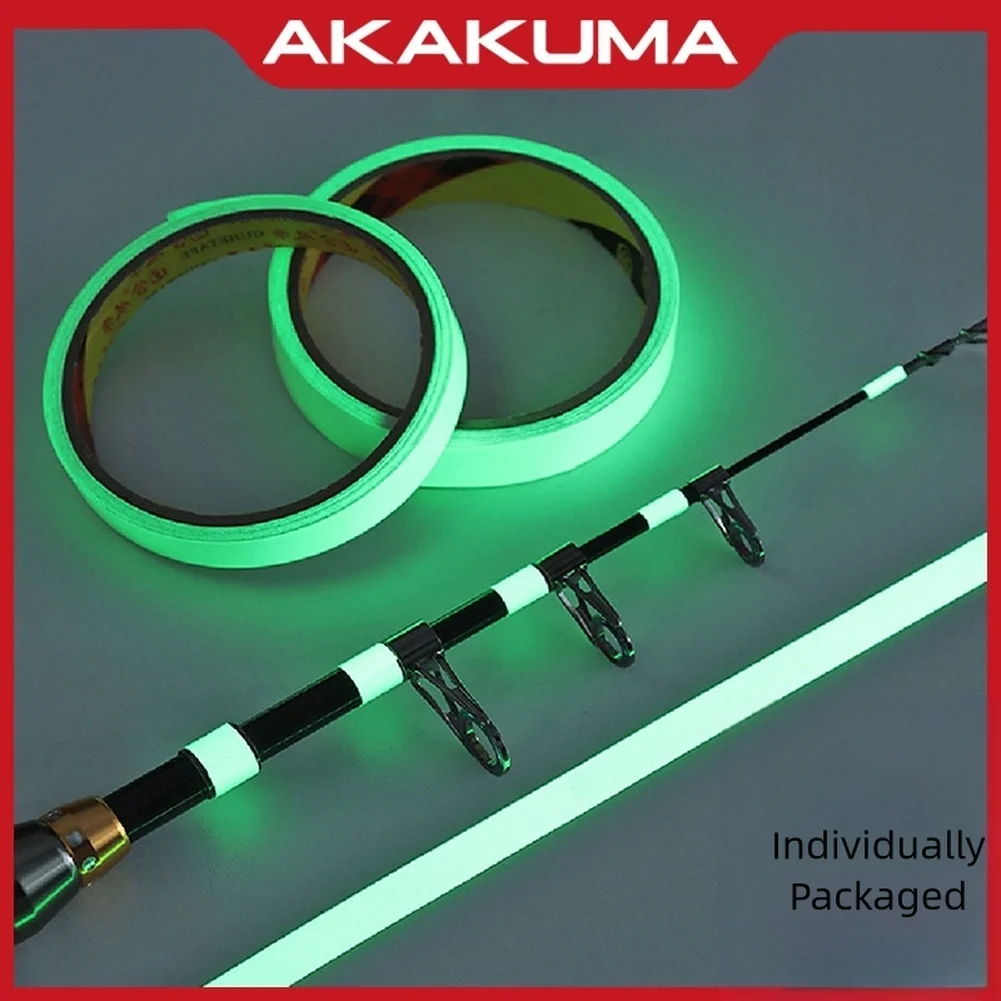 الصيد رود الفلورسنت ملصق 100x1.5/2/3/4 سنتيمتر PET مقاومة للماء مضيئة مؤشر ملصق ليلة قصبة صيد خشبية اكسسوارات