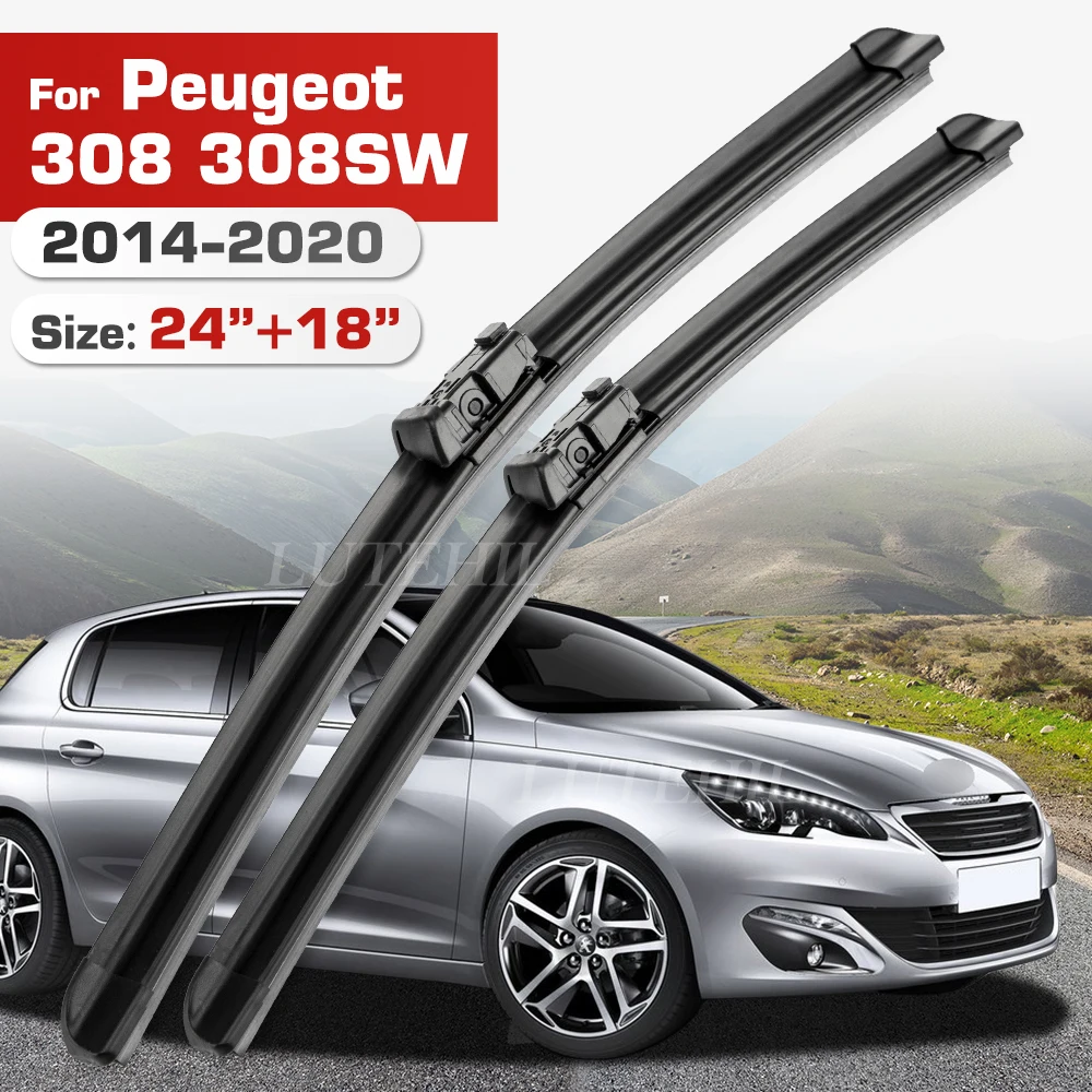 

Стеклоочиститель для Peugeot 308 308SW T9 2014-2020 2015 2016 2017 2018 2019 передние лобовое стекло щетка 24 "+ 18"