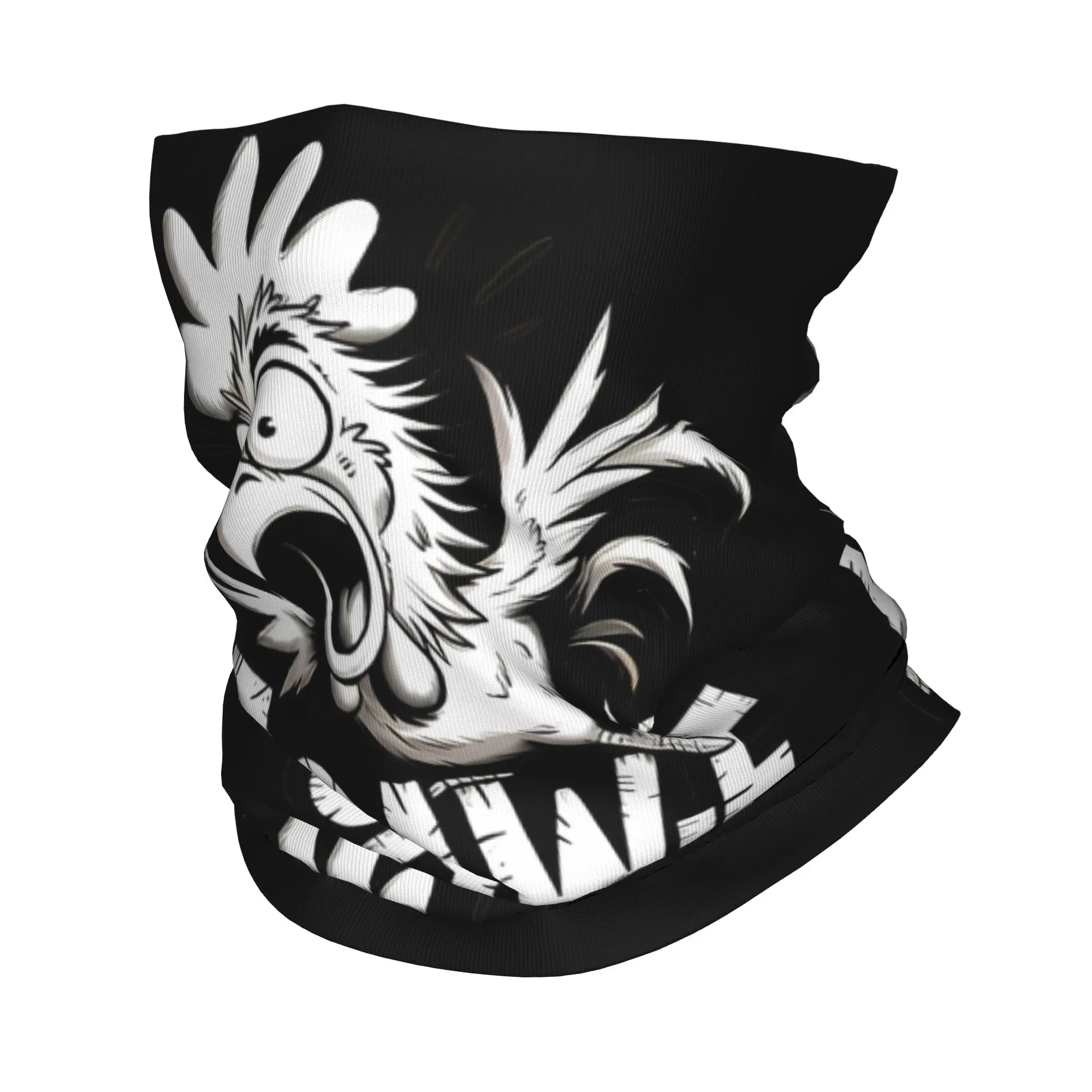 

Black Bandana Cover Club F Caw F rooster Wrap Scarf Cycling Riding Adult Windproof Neckerchief