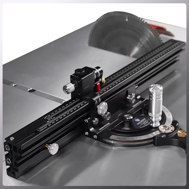 Table Saw Miter Gauge 850mm Extended Fence with 0-70 Degree for Table Saw Router Sawing recision Angle Setting Woodworking Tool