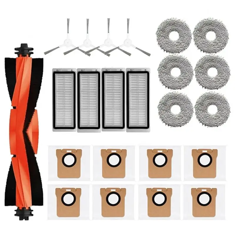 

ABWR-For Dreame L20 Ultra L30 Ultra Vacuum Cleaner Main Side Brush Hepa Filter Mop Cloth Dust Bag Accessories