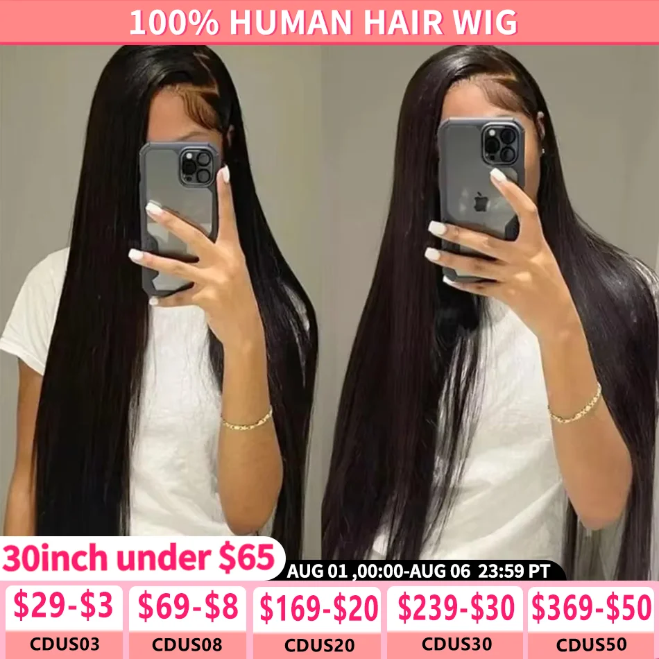 Straight Lace Front Wigs 180% Indian Hunan Hair Wig 4x4 Lace Closure Remy Hair For Women 13x4 13x6 Lace Frontal Wig Pre Plucked