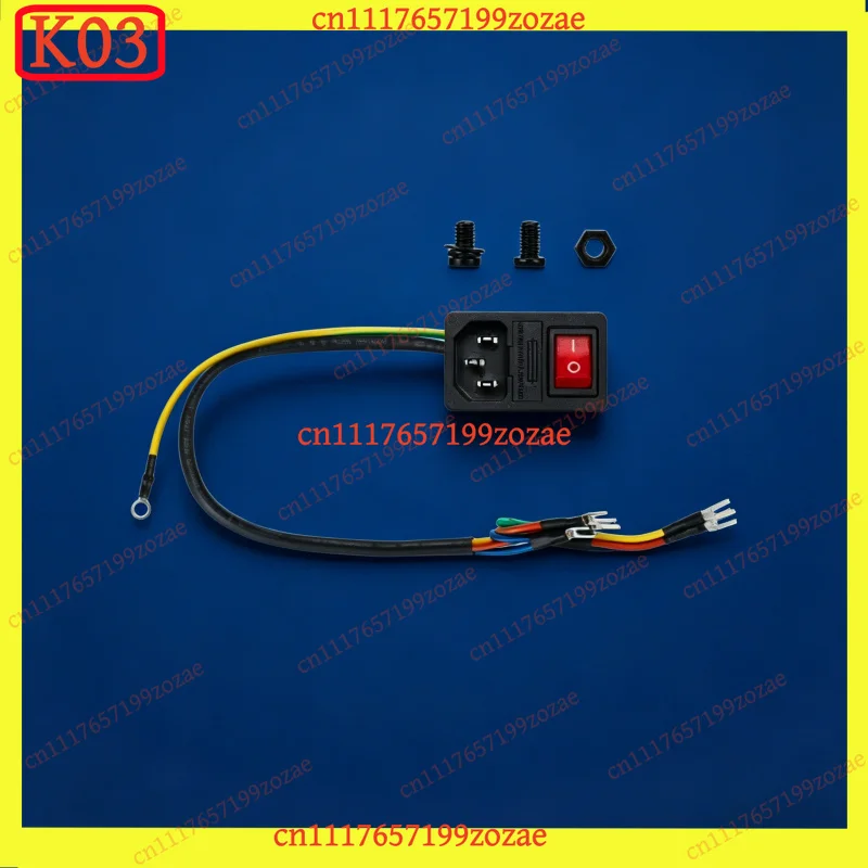 k3 Power Switch Socket Compatible for Bambu Lab X1 / P1 Series - IEC C14 Inlet with Fuse Holder, 250V 10A Replacement Part