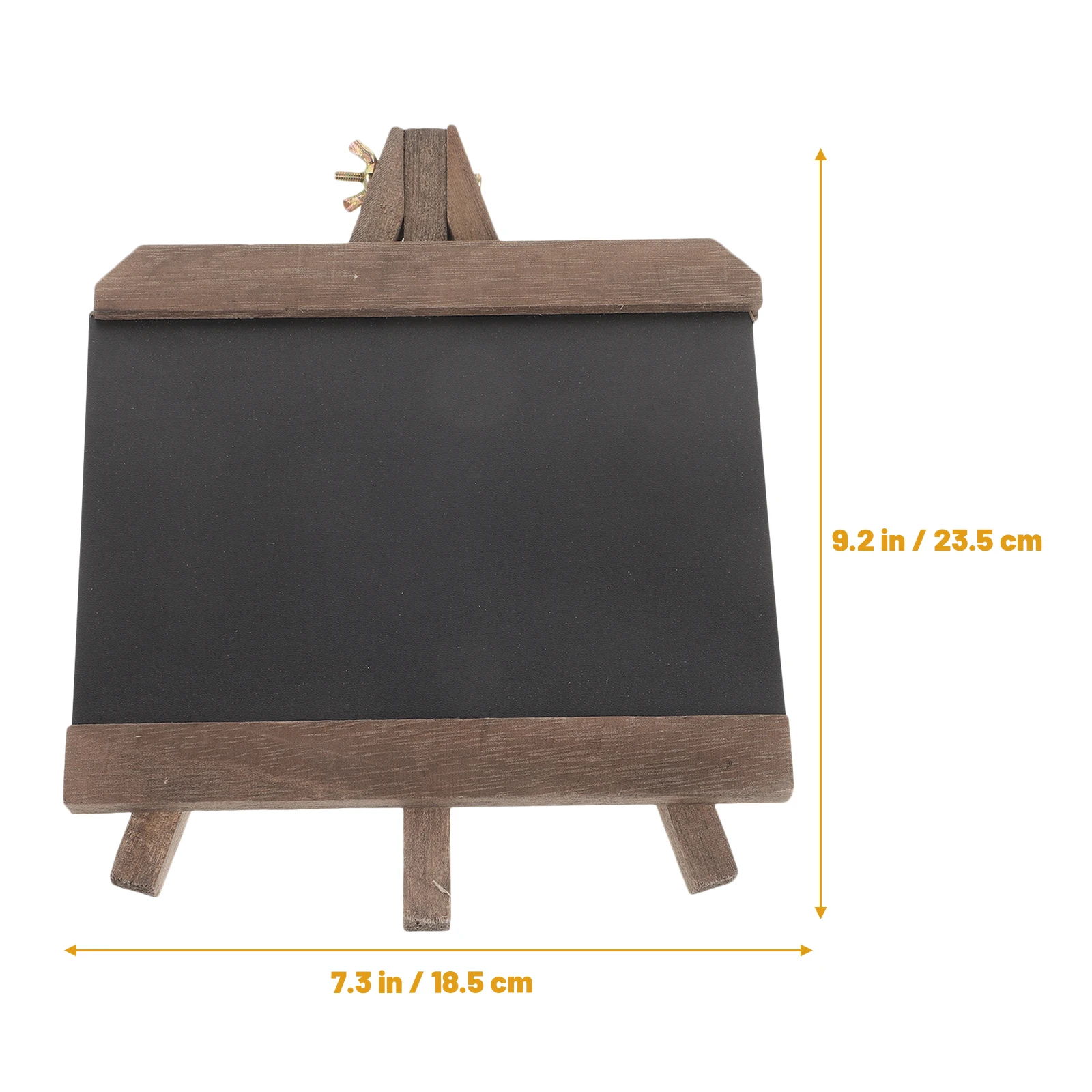 Vintage Chalkboard Sign with Wood Base Small Desktop Message Board for Table Number Display Menu Writing Standing Chalkboard