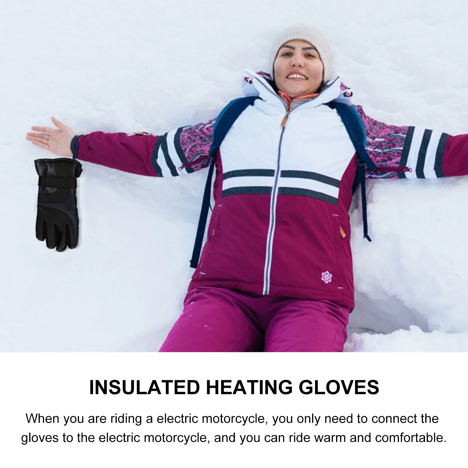 1 زوج الحرارية USB قفازات تسخين كهربائي الشتاء مقاوم للماء ركوب الدراجات الأيدي الدافئة لمس قفازات جهاز تدفئة محمول