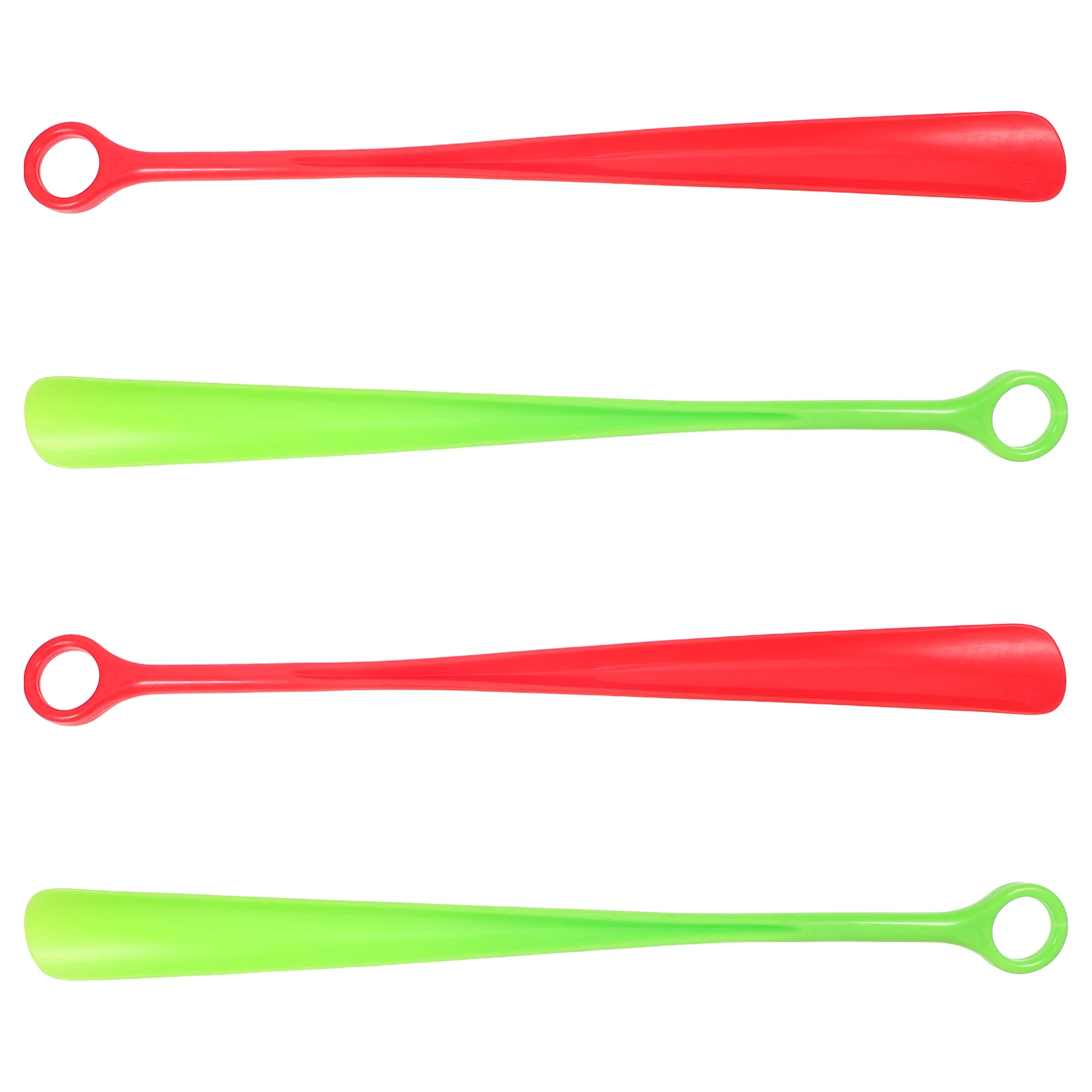 

4pcs Plastic Shoe Horn Long Handle Shoehorn Tool For Men Women Elderly Easy Wear Durable Lightweight Pain Relief