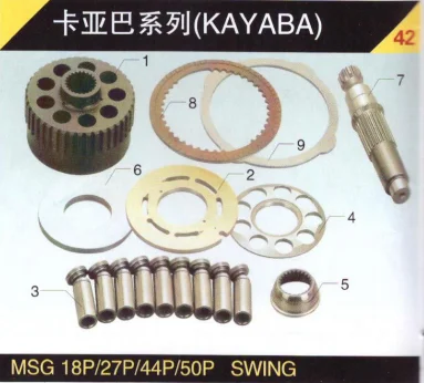 KAYABA  MSG-27P  hydraulic pump spare parts