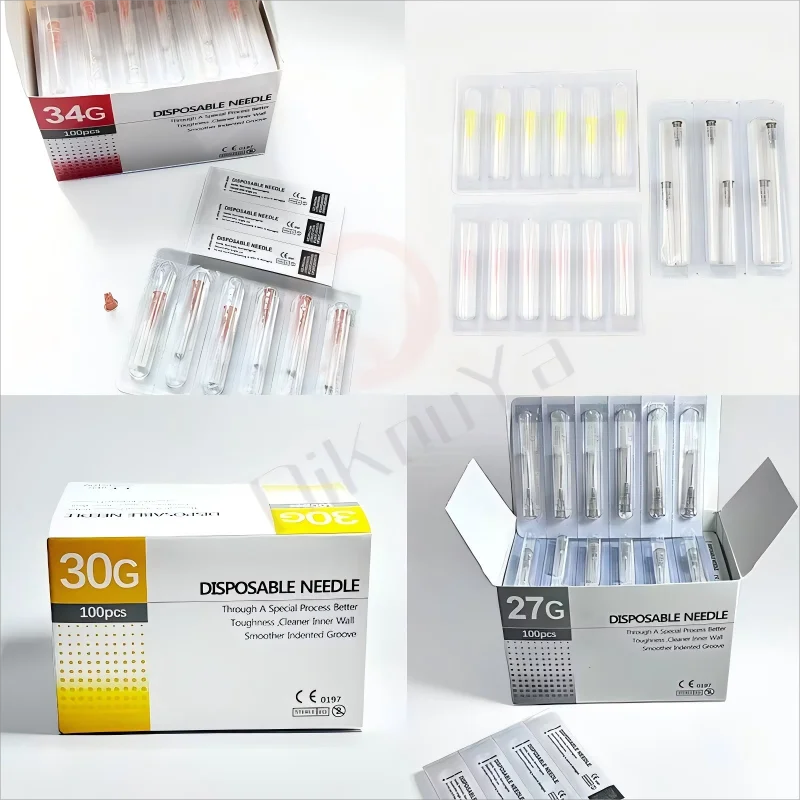 18G 25G 27G 30G 31G 32G 34G medical sterile disposable painless small needle beauty and skincare eye and facial tools