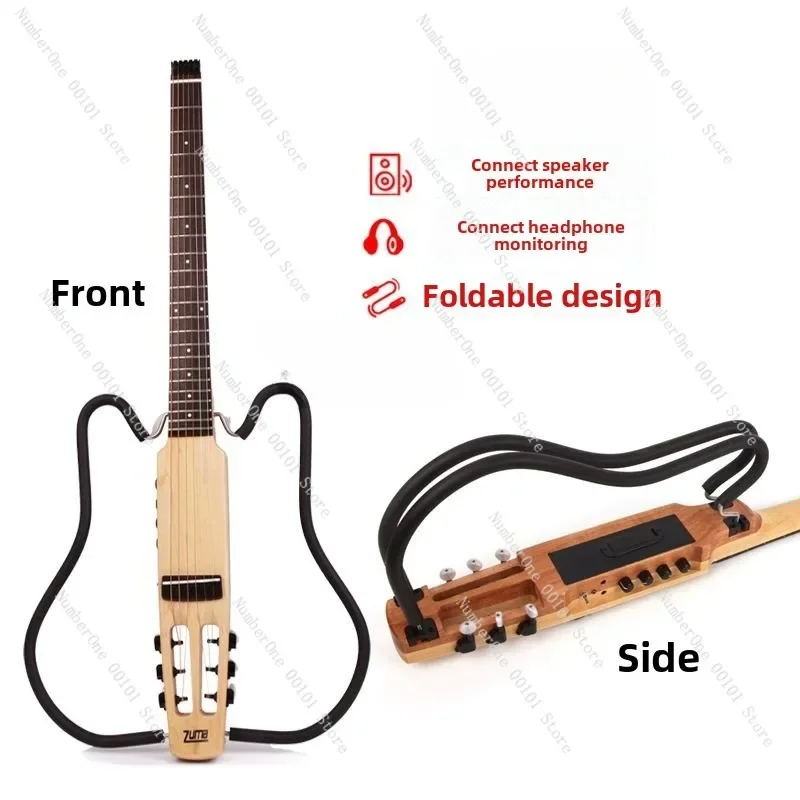 Folding silent guitar electric box for beginners to get started portable travel