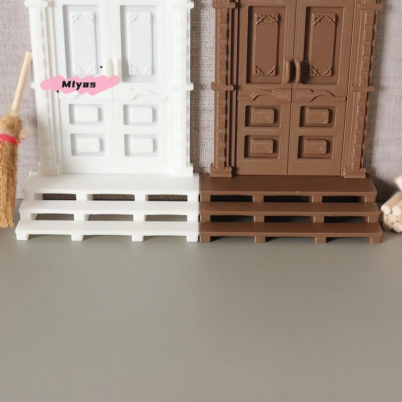 1 個ミニチュアドールハウス階段モデルシミュレーション DIY マイクロ風景屋外階段装飾ドールハウス家具アクセサリー
