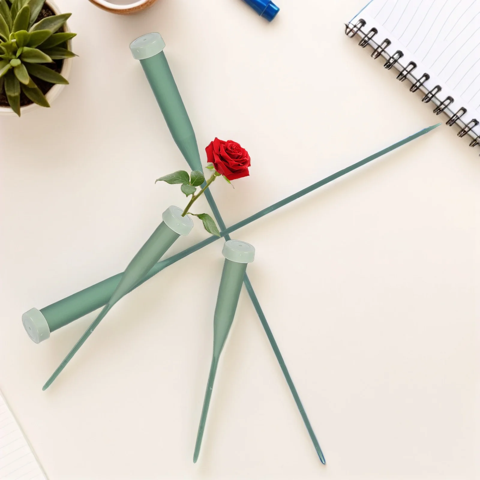 

50Pcs Single Stem Water Tubes Leakproof Caps Portable Floral Water Vials for Fresh Flower Arrangements Flower Wrapping Tube