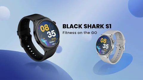 Black Shark-reloj inteligente S1, dispositivo con Pantalla AMOLED 1,43, control de salud, Fitness, batería de 10 días de duración, carga inalámbrica, gran oferta, nuevo
