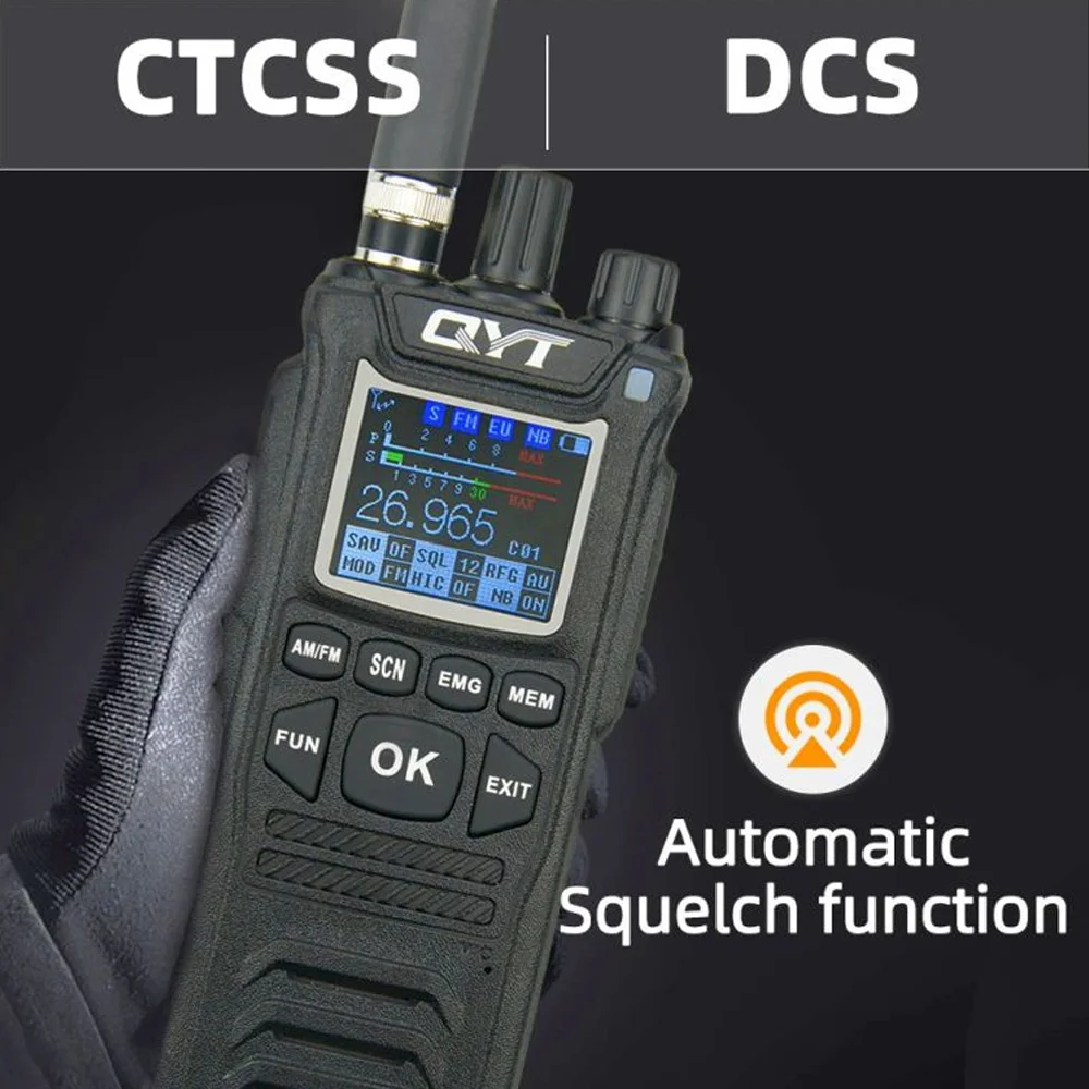 Radio CB originale QYT CB-58 26.965-27.405MHz FM AM Modalità Citizen Band Radio 27MHz Walkie Talkie portatile con radio CB 4100mAh