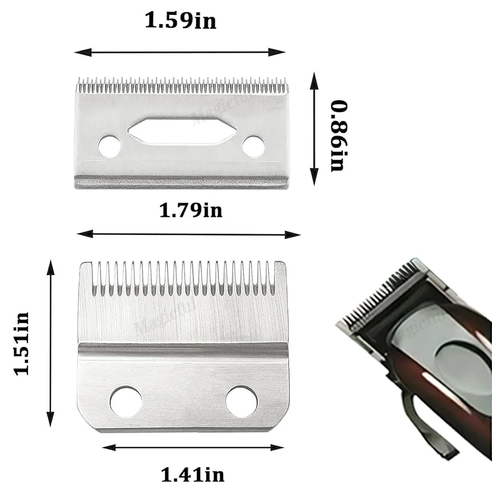 For Wahl Clippers Blades  Replacement Precision 2 Holes Adjustable Hair Trimmer Parts 5 Star Series Cordless Super Taper Magic