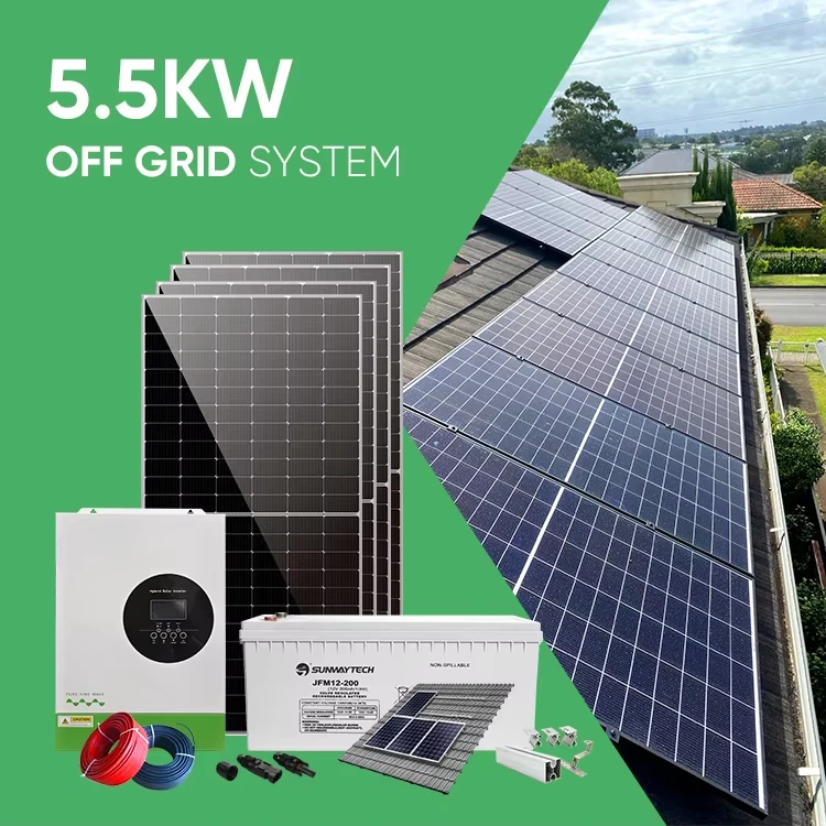 

Home Solar Energy System 5500w 5.5kw Off Grid Solar System Complete 5kw Kit Solaire Complet Pour Maison