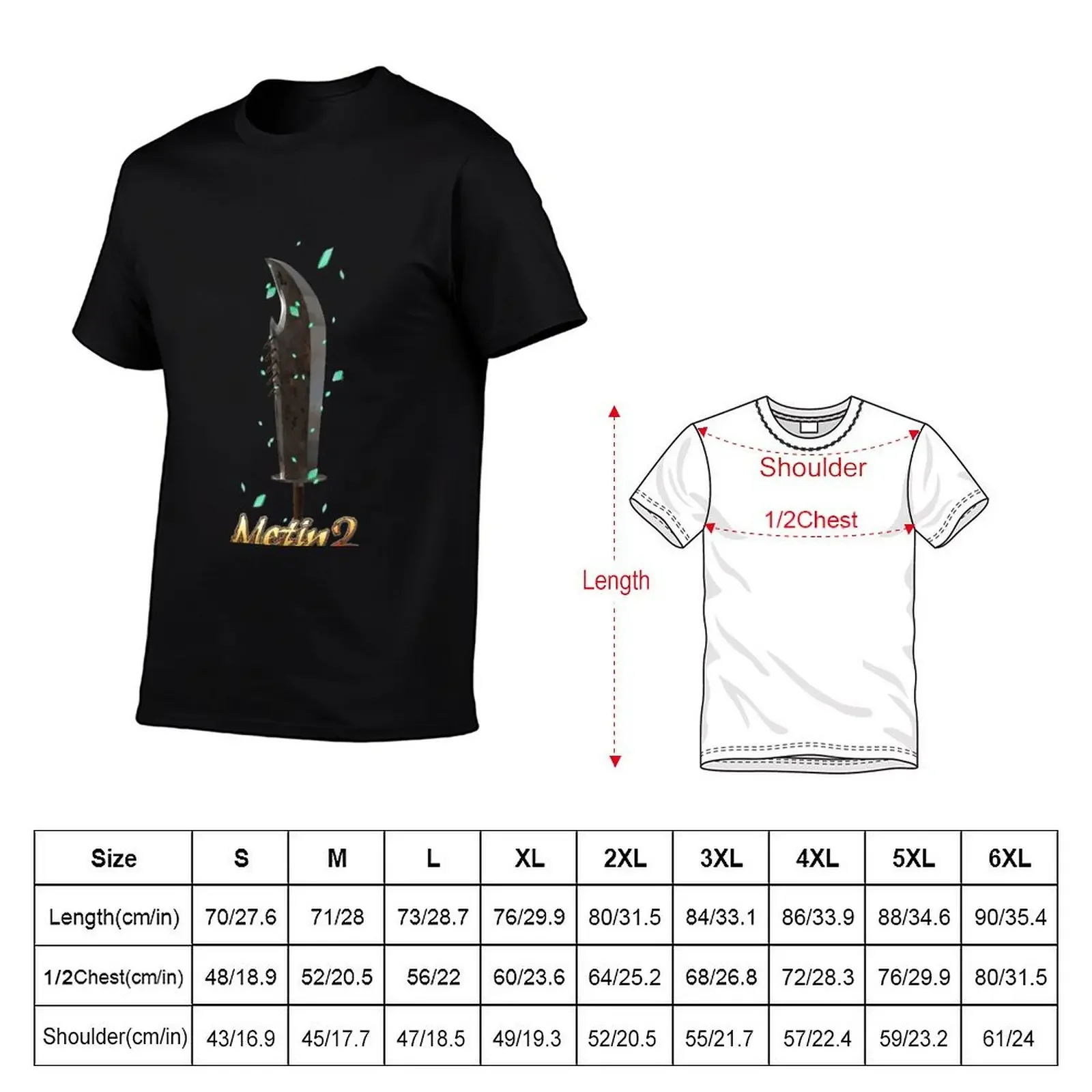 Metin 2 T-Shirt for a boy street wear Men's cotton t-shirt