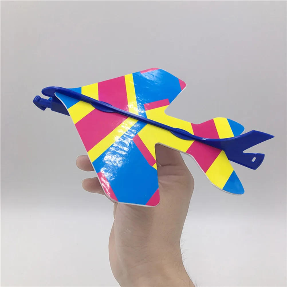 

3Pcs Glow in Dark Airplane Launcher Kit for Children Rubber Band Powered LED Flashing Arrow Glider Plane with Customizable