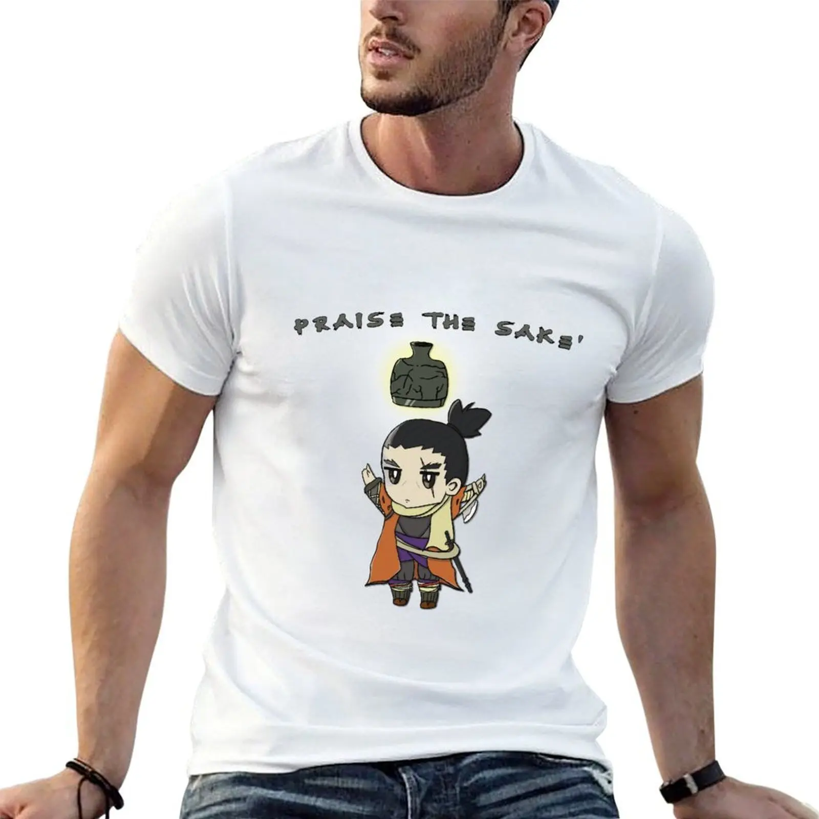Sekiro shadows die twice Praise the sakè T-Shirt t shirts for man cotton man t shirts graphic T-Shirt