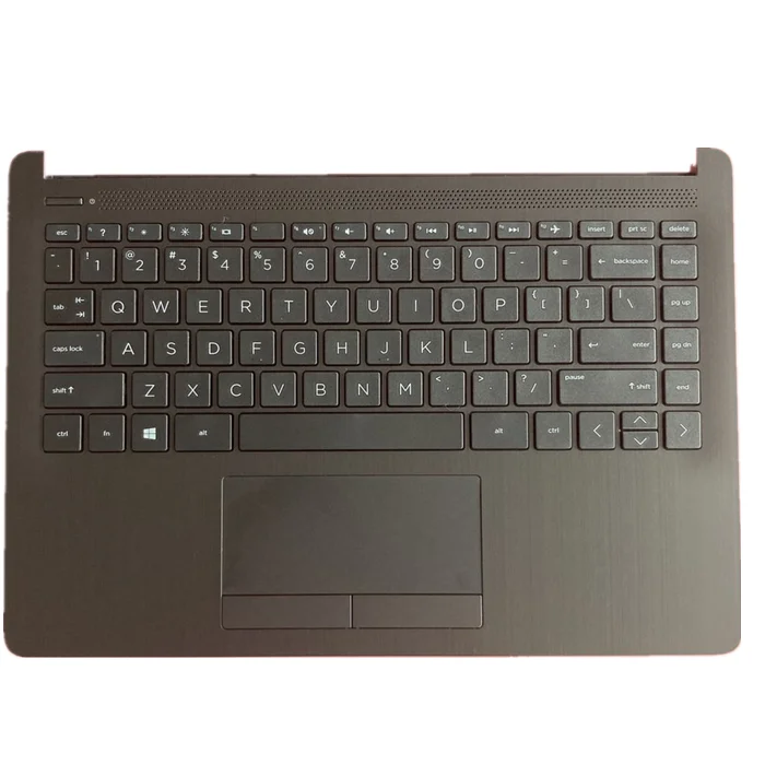 

For New HP HP 14S-CF DF DK CR C Case Keyboard Touchpad, Brushed Grey L24818-001