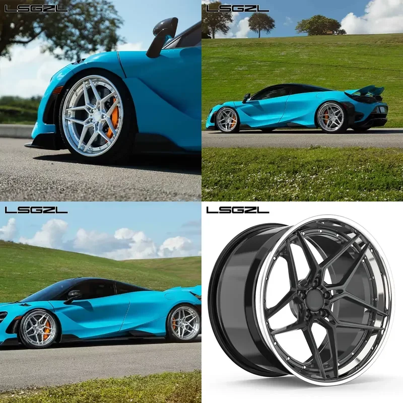 

i 2 Piece High Passenger Car Forged 19 20 22 Wheels 5x114.3 5x112 5x130 Car Wheels for RR C8