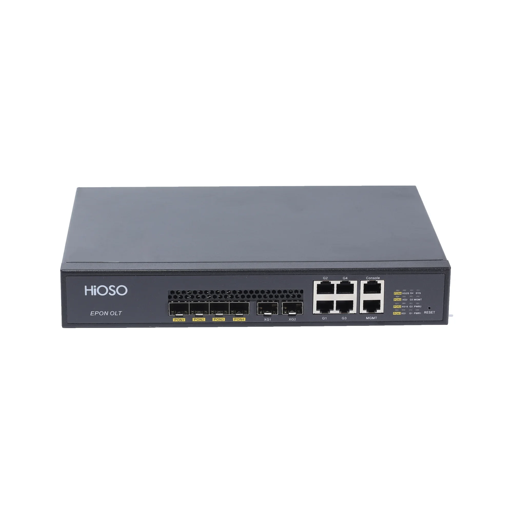 

HiOSO HA7304VXD Without PON Modules 4PON EPON OLT 10GUplink FTTH 10G Uplink Fiber Optic Equipment FTTx Without 1AC DC Power