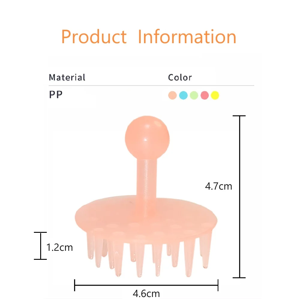 1pcs Facial Freckle Maker Scalp Massager Relieve Fatigue Acupoint Massage Hair Washing Helper Multi-purpose Beauty Tool 5 Colors