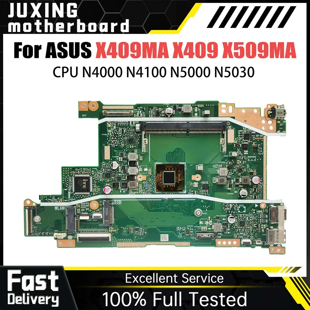 

Notebook Mainboard For ASUS VivoBook X409MA X409 X509MA Laptop Motherboar Pentium N4000 N4100 N5000 N5030 CPU DDR4 100% Working