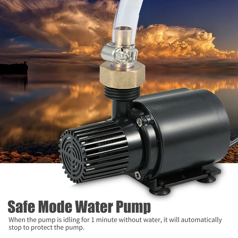 Miniature Brushless Water Pump DC 12V 5M 800L/H Regulating Motor Fountain Water Pump Circulating Pump