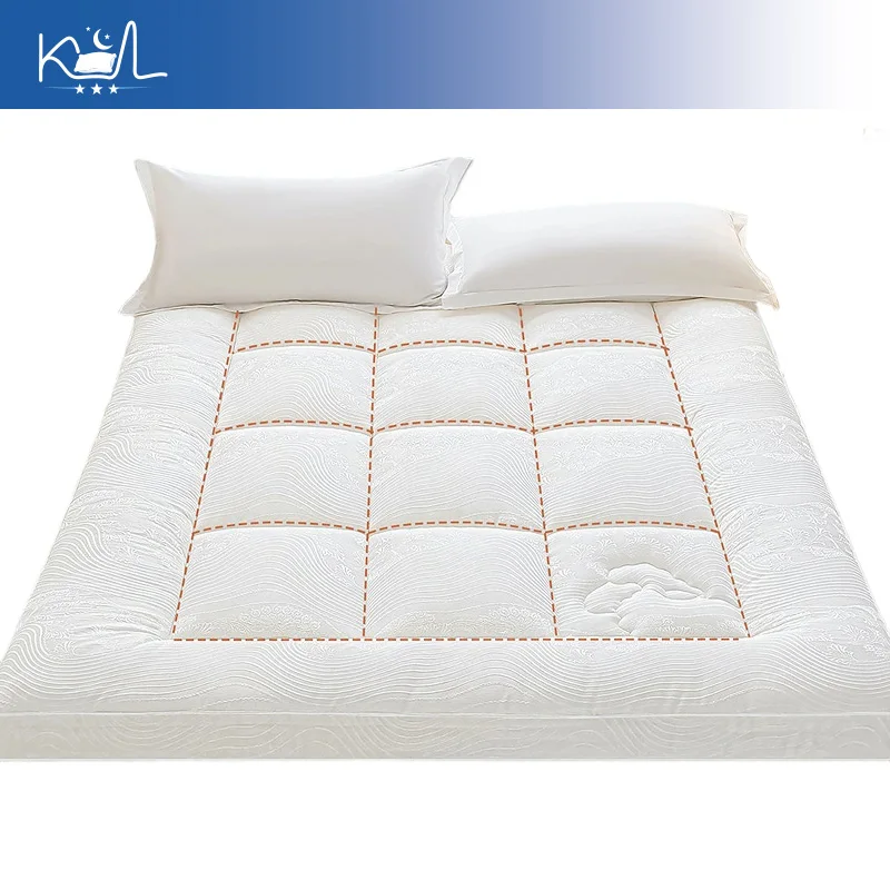 Australian Wool Mattress Topper Pad, Soft Quilted Bed Pad for Home & Dorm, Extra Thick Cotton Flannelette Mattress Cover