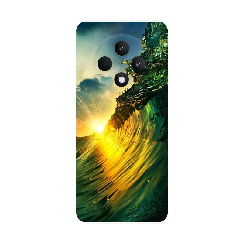 For OPPO Reno 12 FS 5G CPH2637 Reno12 FS 4G CPH2687 Case Wolf Soft Silicone Bumper Cover For OPPO Reno 12FS Reno12F Phone Case