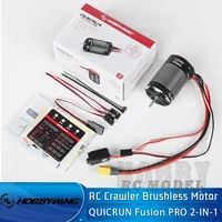 HOBBYWING QUICRUN Fusion PRO 2-IN-1 60A 2300KV Brushless Motor ESC Integrated for 1/8 1/10 RC Remote Control Model Car Crawler