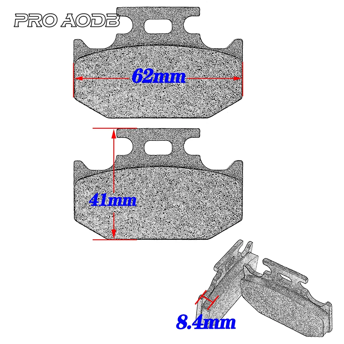 Motocross Rear Disc Brake Pads Set For YAMAHA YZ XT TT KAWASAKI KLX KDX 125 250 SEROW SUZUKI RM DR Universal Brake Pad Set Parts