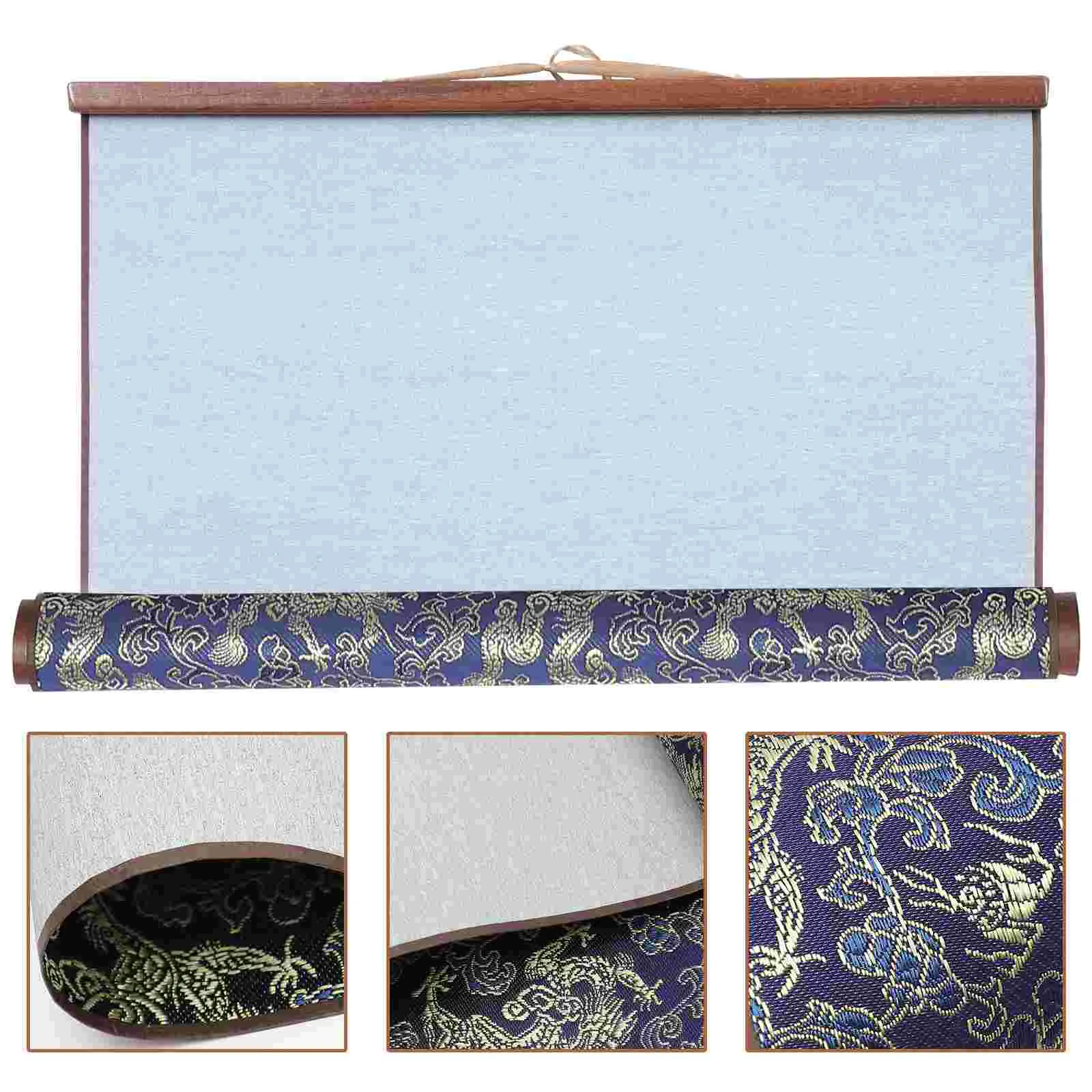 

Water Writing Cloth Imitation Xuan Calligraphy Fountain Pen Drawing Scroll Brocade Blank Hanging Wall