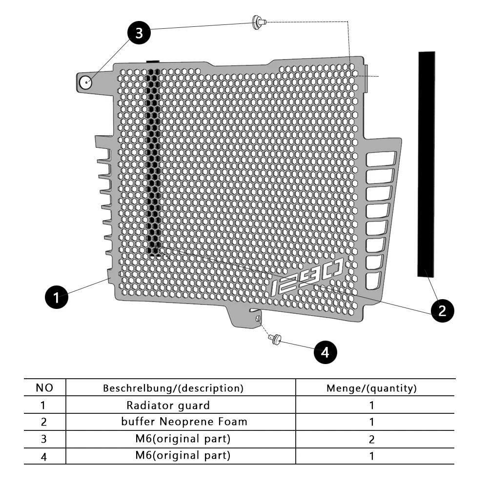 For 1290 Super Duke R Evo 2022-2023 Radiator Motorcycle Grille Cover Protect Guard For 1290 Super Duke RR / Duke R 2021-2023