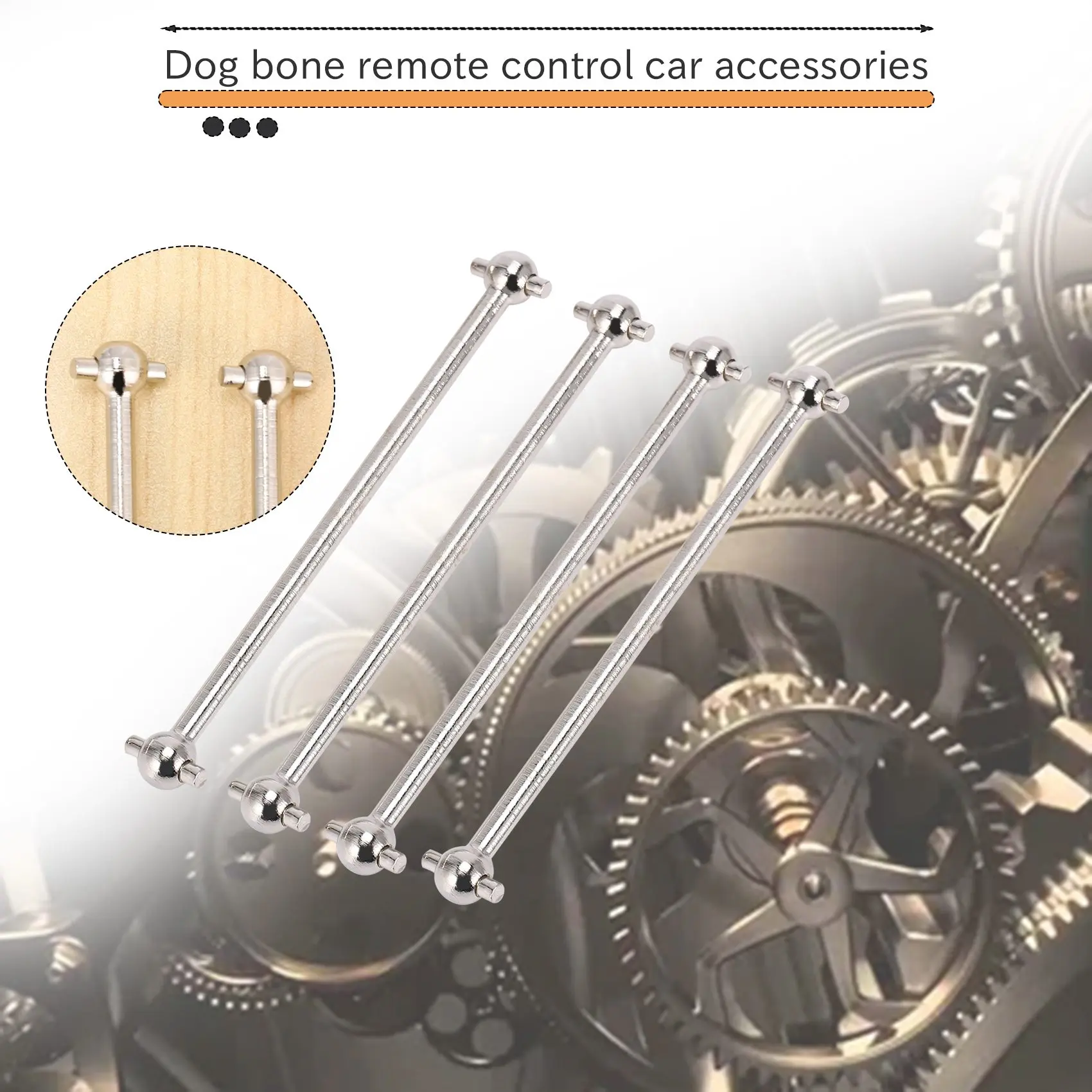 4 قطع لـ Wltoys 144001   1/14 قطع غيار السيارات RC 144001 -1281 عظم الكلب الخلفي