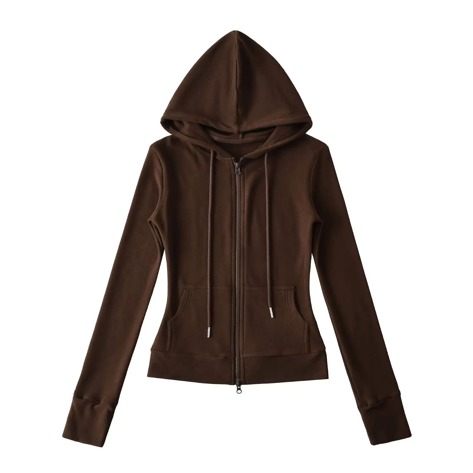 الرجعية الأمريكية Sle اليوغا هوديي المرأة سليم صالح رياضية سستة ملابس خارجية غير رسمية الخريف الشتاء معطف مريح متعدد الاستخدامات