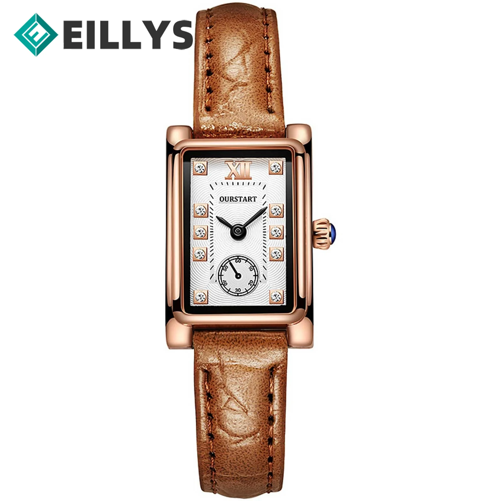 Ladies Fashion Square Dial Casual Bracele Watch New Women Luxury Quartz Leather Watch Women Leather Wristwatch Zegarek Damski