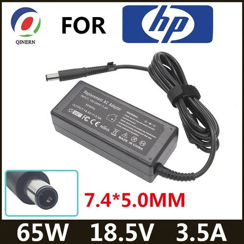 Cargador para ordenador portátil HP, adaptador de CA de 18,5 V, 3.5A, 7,4x5,0mm, 65W, para Compaq pavilion G6 DV5 DV6 DV7 DV4 G50 G60 N193 CQ43 CQ32 CQ60