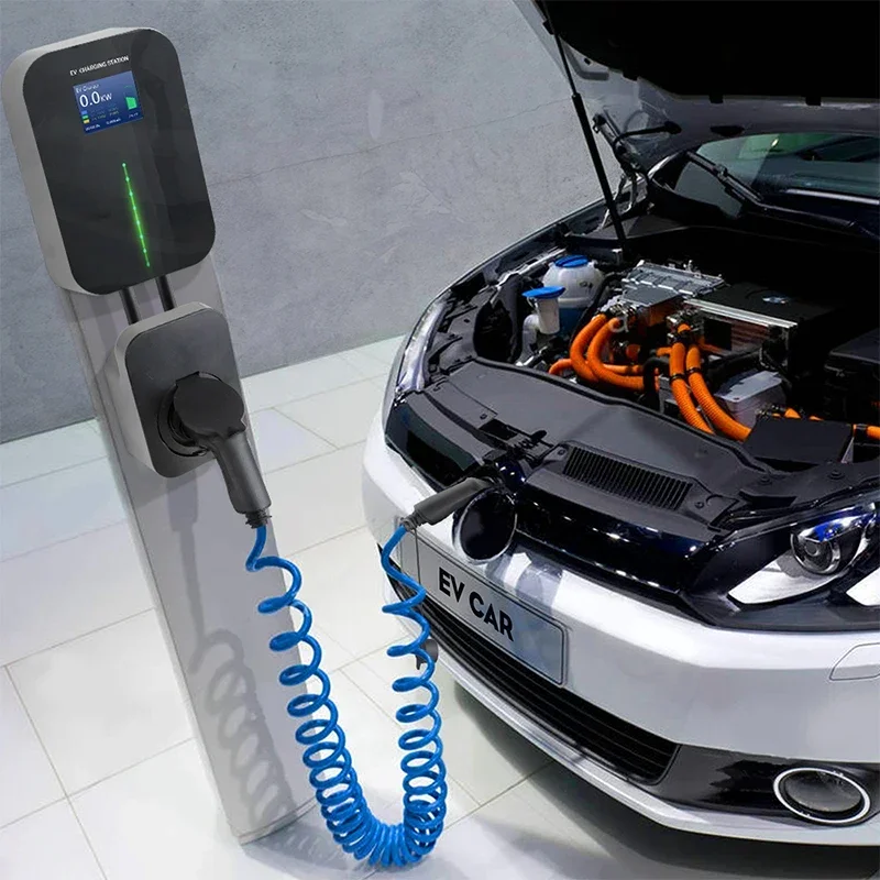 11kw Ev Charger Manufacturers 16A Wall Mount Wife&Blue Tooth Support APP Indoor Outdoor