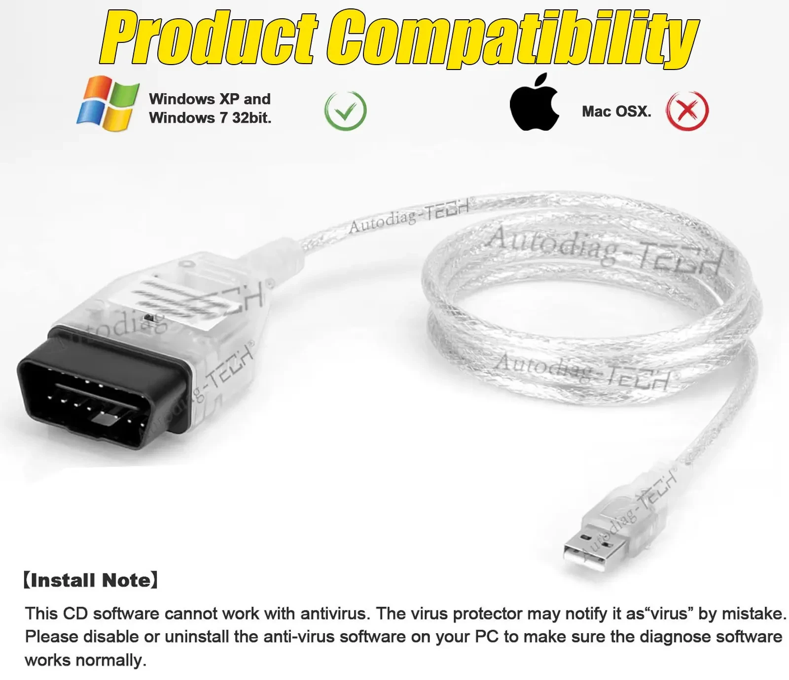 OBD2-Schnittstellenkabel Original FTDI FT232RL mit Schalter für NCS-Codierung WinFP Tool32 Programmierung K+DCAN OBD2-Diagnosescanner – Detail 7