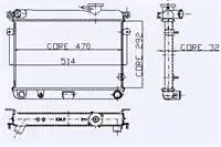 

0106092AL engine radiator M131 YM (2 SIRA AL + PL)