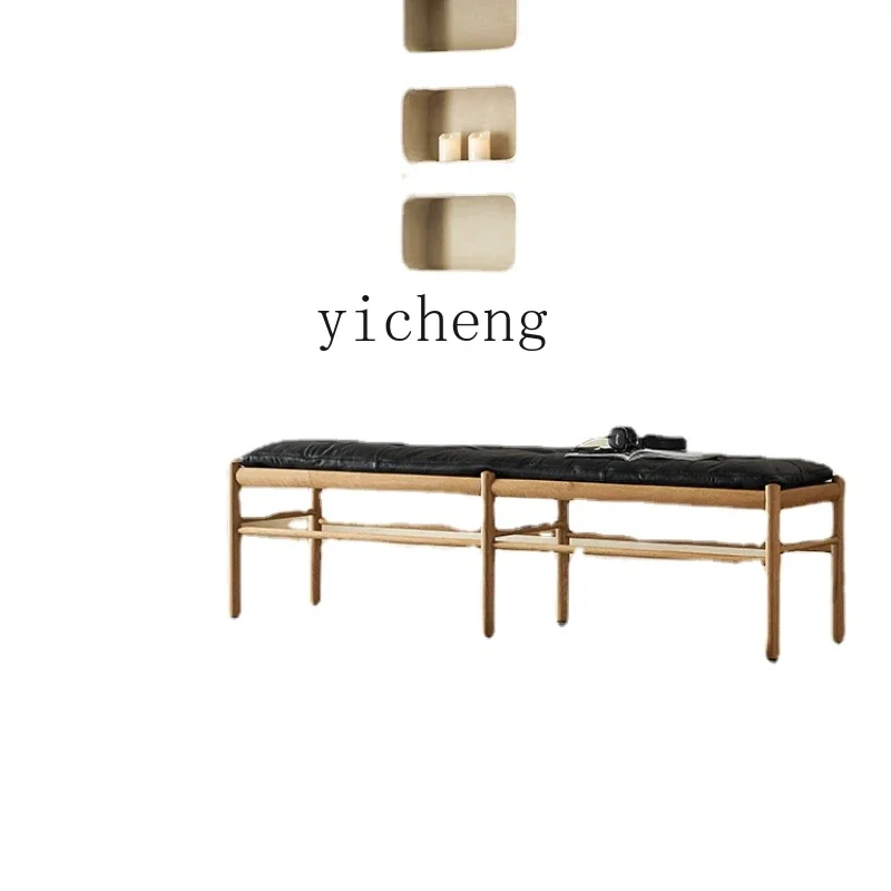 

Solid Wood Alpine Dining Table Bench Imported Modern Minimalist Bedroom Master Bedroom Tailstock Sofa Stool