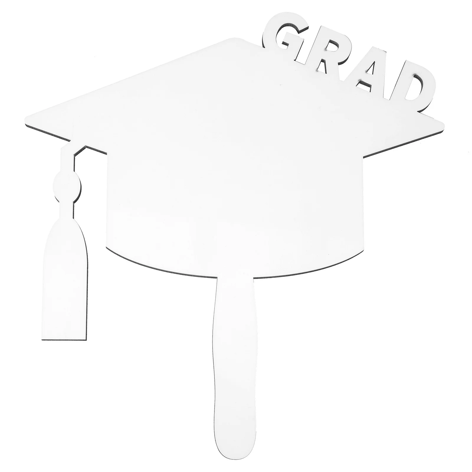 

1pcs Graduation Cap Diy Sublimation Blank For Party Decor Grad Table Centerpiece Grad Decor Craft Simulation Blank Picture Frame