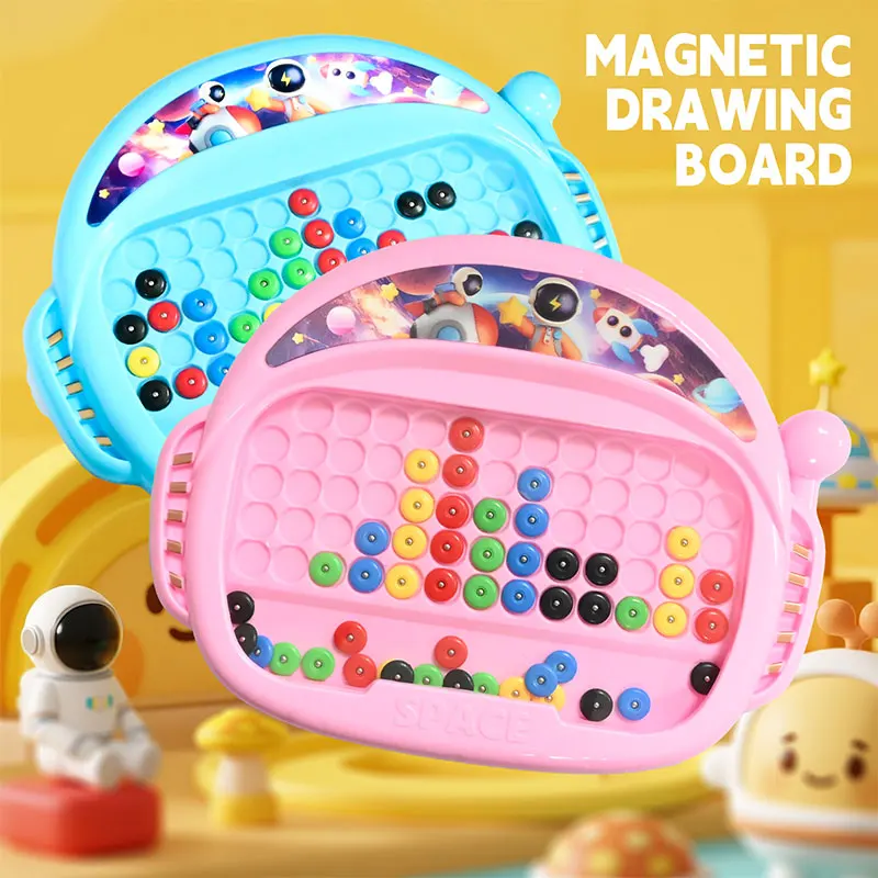 

Magnetic Doodle Board for Kids Drawing Toys Puzzle Pen Control Focus Training Creative Thinking Game Montessori Education Toys