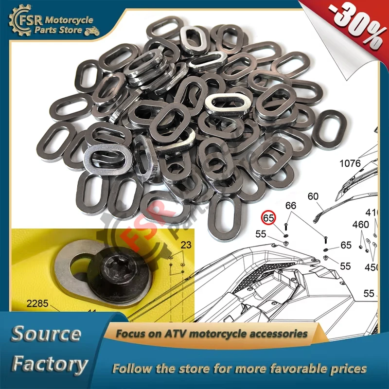 Oval Washer 291003880,For Sea-Doo Spark 60 90 ACE 900 HO Trixx Base 16 130 19 170 Compact Cruise 18 21 230 Fish Limited Sport