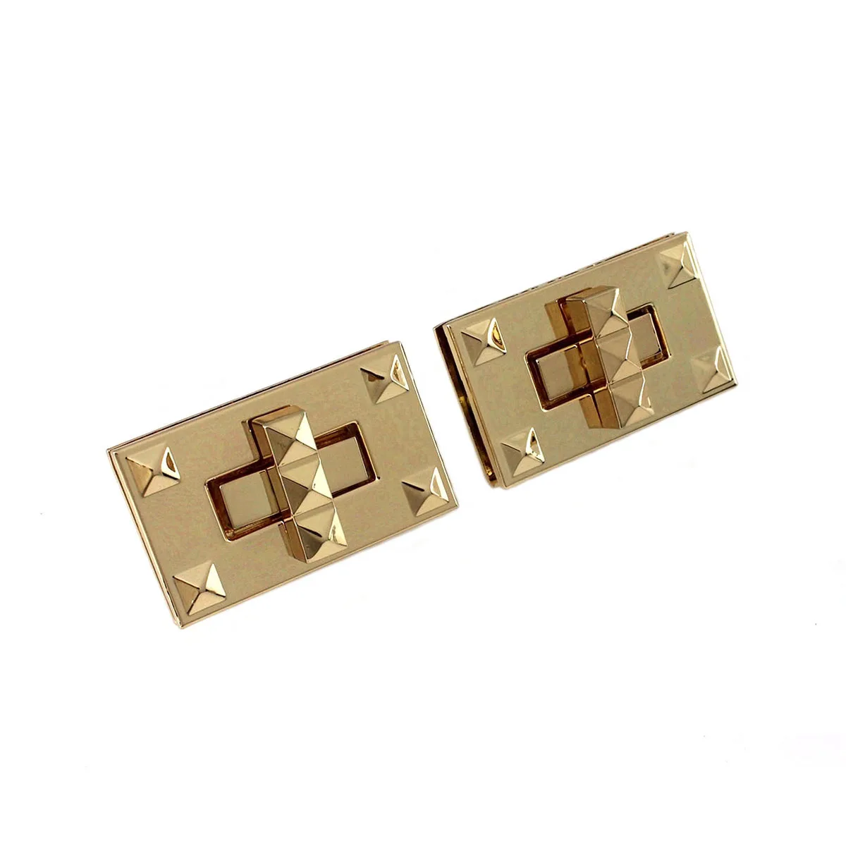 1pcs Fashion Metal Turn Lock Rectangular Twist Lock Clasp for Handbag Bag Purse Luggage Hardware Closure Bag Parts Accessories