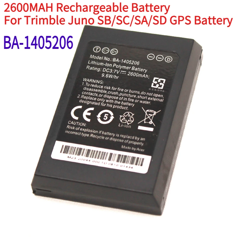 

2600MAH Rechargeable Battery For Trimble Juno SB/SC/SA/SD GPS Battery BA-1405206 for GPS Juno 3B 3C 3D 3E Battery