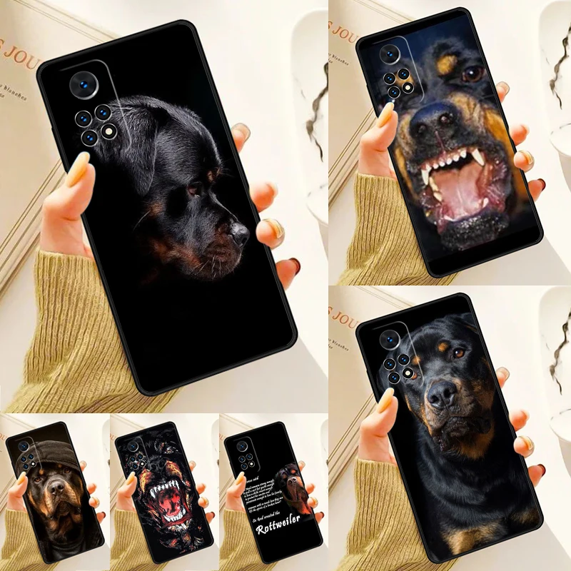 Rottweiler Dog Case For Samsung Galaxy S24 Plus S23 S20 S21FE Lite S22 Ultra Note 20 S8 S9 S10 Phone Coque