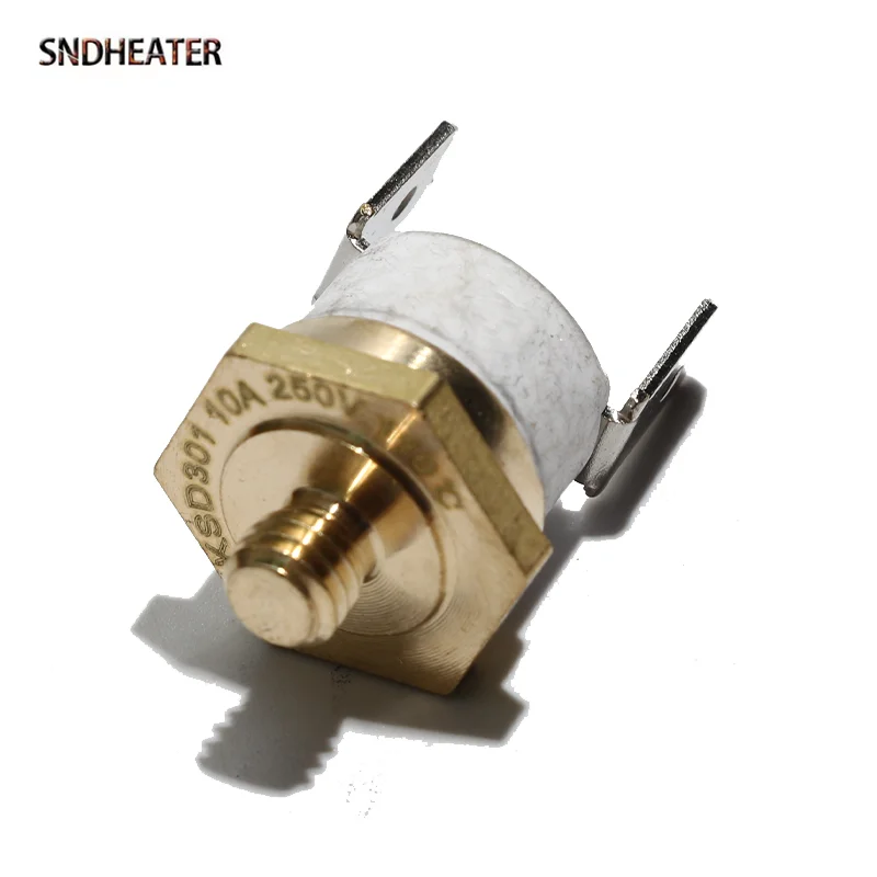 SNDHEATER M4 Thread Ceramic Temperature Controller Element 250V 10A Normally Closed Automatic Boiler Thermostat 155-300C 10PCS
